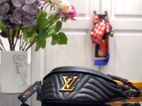 Official oldcobbler VUITTON NEW WAVE BUMBAG LOUIS 0801